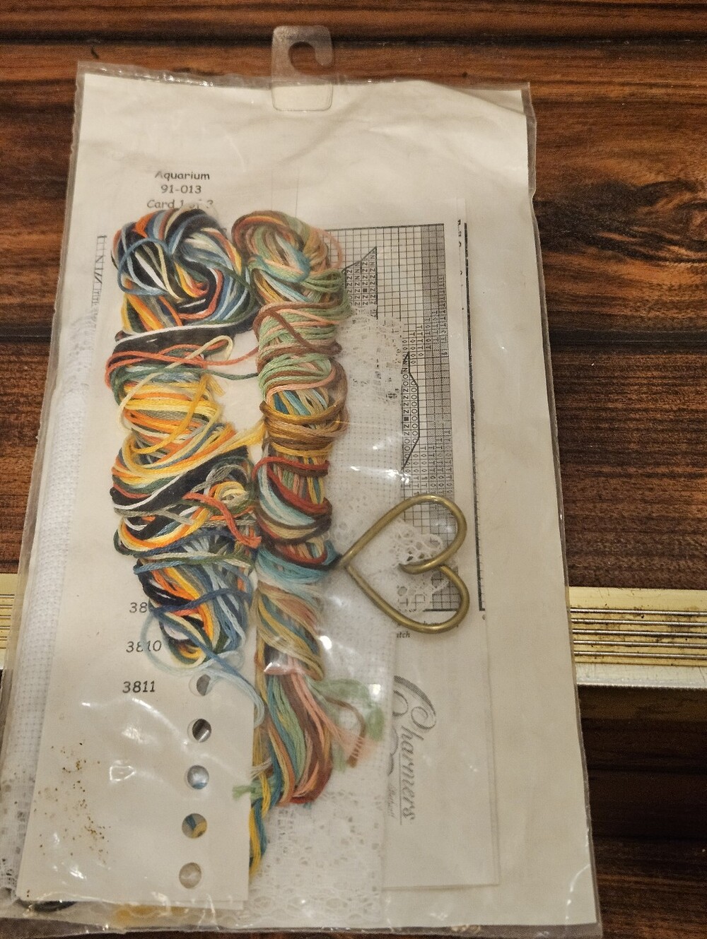 Design Charmers Bellpull Cross Stitch Kit #91-013 Exotic Fish 24kt-Plated New - Picture 4 of 4
